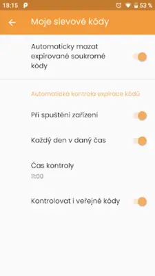 Moje slevové kódy android App screenshot 3